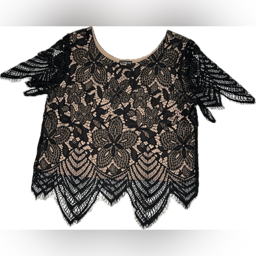 Black Lace Blouse